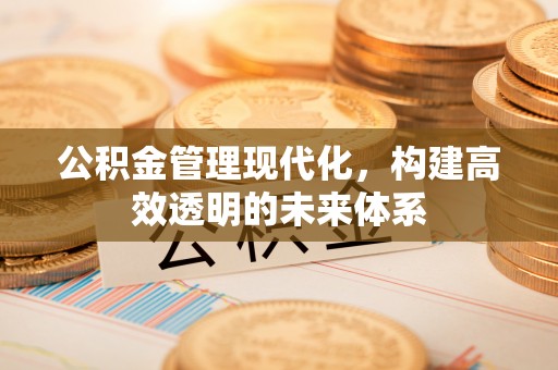 富平公积金管理现代化，构建高效透明的未来体系
