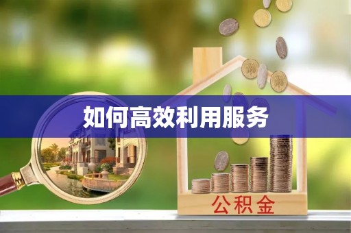 富平如何高效利用服务