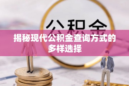 富平揭秘现代公积金查询方式的多样选择